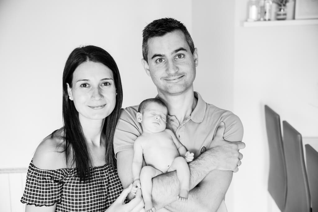 Reportaje de fotos familia con bebé_Barcelona