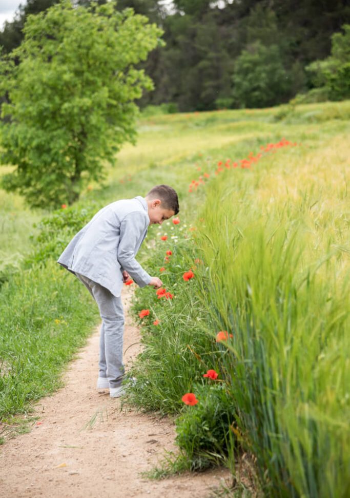 Reportaje fotografía Comunión en el campo